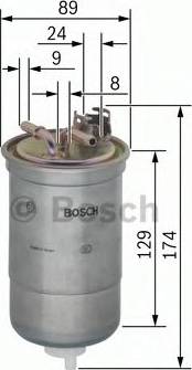 BOSCH 0 450 906 318 - Паливний фільтр autozip.com.ua