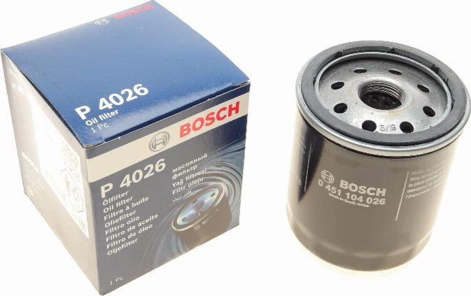 BOSCH 0 451 104 026 - Масляний фільтр autozip.com.ua