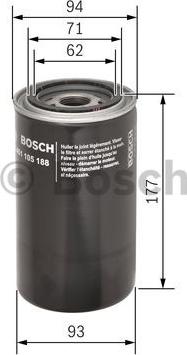 BOSCH 0 451 105 188 - Масляний фільтр autozip.com.ua