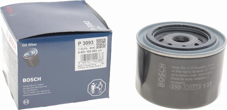 BOSCH 0 451 103 093 - Масляний фільтр autozip.com.ua