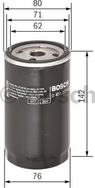 BOSCH 0 451 103 092 - Масляний фільтр autozip.com.ua