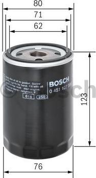 BOSCH 0 451 103 086 - Масляний фільтр autozip.com.ua