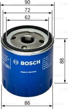 BOSCH 0 451 103 189 - Масляний фільтр autozip.com.ua