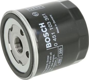 BOSCH 0 451 103 351 - Масляний фільтр autozip.com.ua