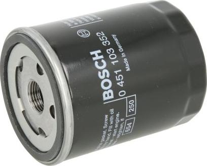 BOSCH 0 451 103 352 - Масляний фільтр autozip.com.ua