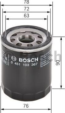 BOSCH 0 451 103 367 - Фільтр оливи autozip.com.ua