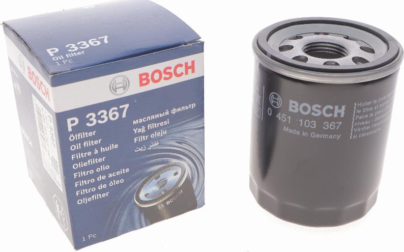 BOSCH 0 451 103 367 - Масляний фільтр autozip.com.ua