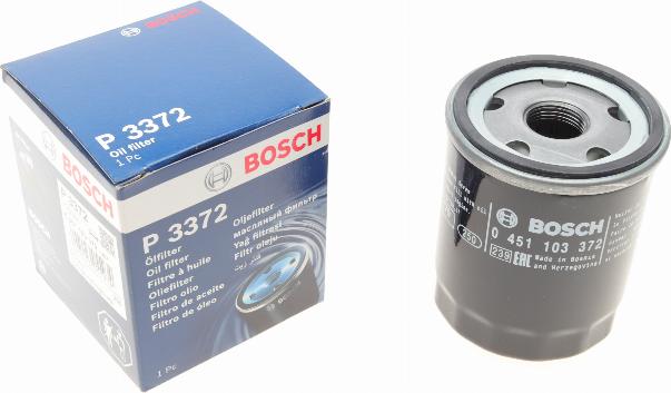 BOSCH 0 451 103 372 - Масляний фільтр autozip.com.ua