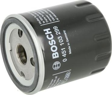 BOSCH 0 451 103 299 - Масляний фільтр autozip.com.ua