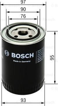 BOSCH 0 451 103 252 - Фильтр масляный двигателя FORD FOCUS. TRANSIT пр-во Bosch autozip.com.ua