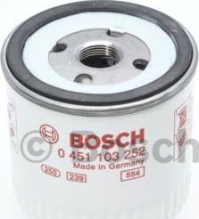BOSCH 0 451 103 252 - Фильтр масляный двигателя FORD FOCUS. TRANSIT пр-во Bosch autozip.com.ua