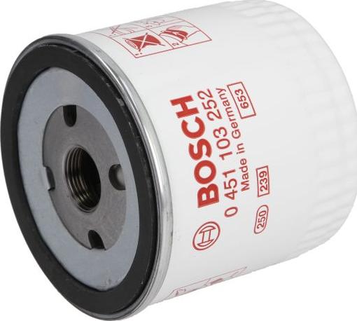 BOSCH 0 451 103 252 - Масляний фільтр autozip.com.ua