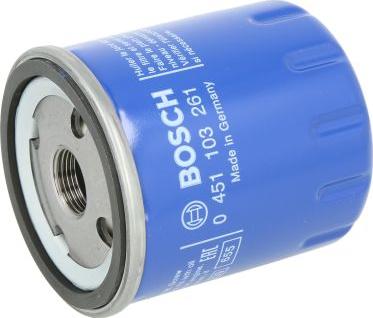 BOSCH 0 451 103 261 - Масляний фільтр autozip.com.ua