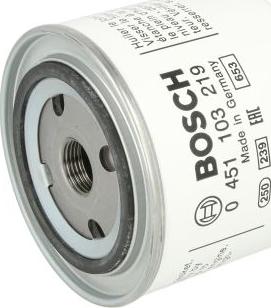 BOSCH 0 451 103 219 - Масляний фільтр autozip.com.ua