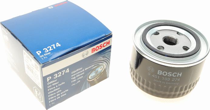 BOSCH 0 451 103 274 - Масляний фільтр autozip.com.ua