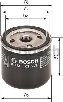 BOSCH 0 451 103 271 - Фільтр оливи autozip.com.ua