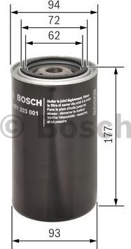 BOSCH 0 451 203 001 - Масляний фільтр autozip.com.ua