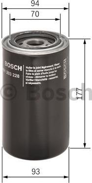 BOSCH 0 451 203 228 - Масляний фільтр autozip.com.ua