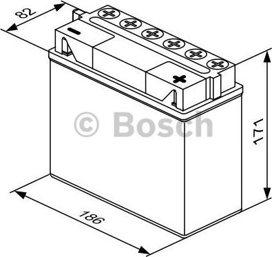 BOSCH 0 092 M4F 450 - Стартерна акумуляторна батарея, АКБ autozip.com.ua