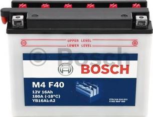 BOSCH 0 092 M4F 400 - Стартерна акумуляторна батарея, АКБ autozip.com.ua