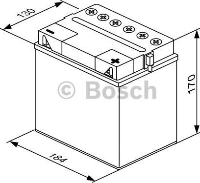 BOSCH 0 092 M4F 540 - Стартерна акумуляторна батарея, АКБ autozip.com.ua