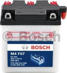 BOSCH 0 092 M4F 070 - Стартерна акумуляторна батарея, АКБ autozip.com.ua