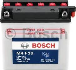 BOSCH 0 092 M4F 190 - Стартерна акумуляторна батарея, АКБ autozip.com.ua