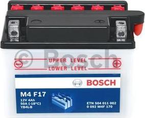 BOSCH 0 092 M4F 170 - Стартерна акумуляторна батарея, АКБ autozip.com.ua
