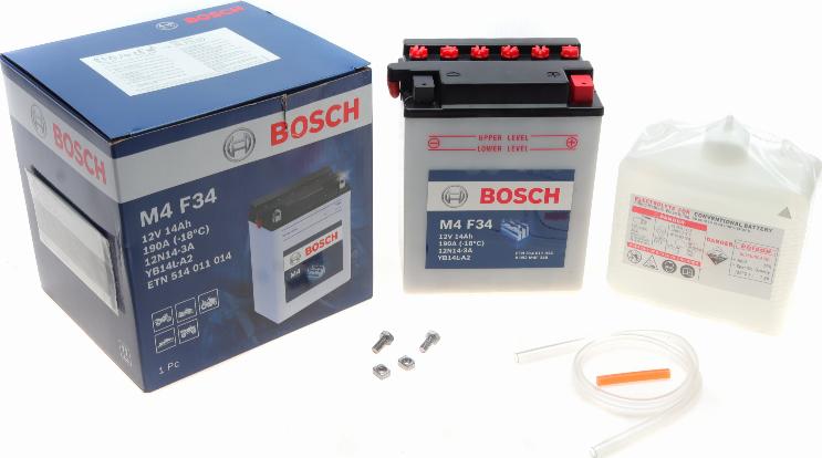 BOSCH 0 092 M4F 340 - Стартерна акумуляторна батарея, АКБ autozip.com.ua