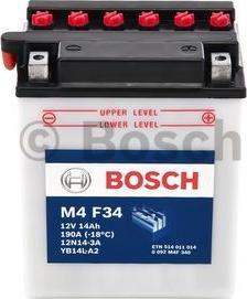 BOSCH 0 092 M4F 340 - Стартерна акумуляторна батарея, АКБ autozip.com.ua