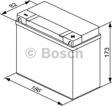 BOSCH 0 092 M60 450 - Стартерна акумуляторна батарея, АКБ autozip.com.ua