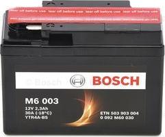 BOSCH 0 092 M60 030 - Стартерна акумуляторна батарея, АКБ autozip.com.ua