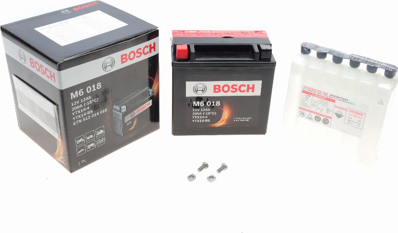 BOSCH 0 092 M60 180 - Стартерна акумуляторна батарея, АКБ autozip.com.ua