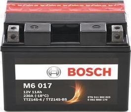 BOSCH 0 092 M60 170 - Стартерна акумуляторна батарея, АКБ autozip.com.ua