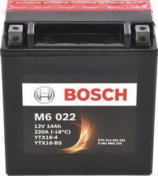 BOSCH 0 092 M60 220 - Стартерна акумуляторна батарея, АКБ autozip.com.ua