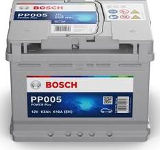BOSCH 0 092 PP0 050 - Стартерна акумуляторна батарея, АКБ autozip.com.ua