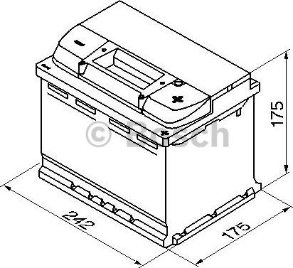 BOSCH 0 092 S40 040 - Акумулятор 60Ah-12v BOSCH S4004 242x175x175.R.EN540 autozip.com.ua