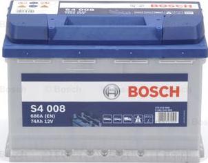 BOSCH 0 092 S40 080 - Акумулятор 74Ah-12v BOSCH S4008 278x175x190.R.EN680 autozip.com.ua