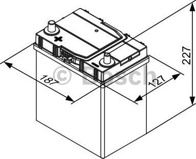 BOSCH 0 092 S40 190 - АКБ Bosch Silver S4 019 -- 40Ah-330A 187x127x227 autozip.com.ua