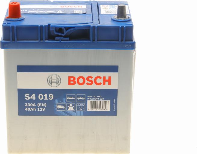 BOSCH 0 092 S40 190 - Стартерна акумуляторна батарея, АКБ autozip.com.ua