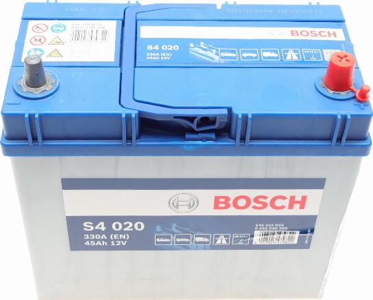 BOSCH 0 092 S40 200 - Стартерна акумуляторна батарея, АКБ autozip.com.ua