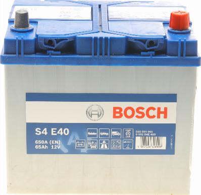 BOSCH 0 092 S4E 400 - Стартерна акумуляторна батарея, АКБ autozip.com.ua