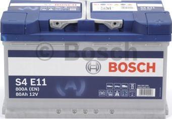 BOSCH 0 092 S4E 111 - Стартерна акумуляторна батарея, АКБ autozip.com.ua