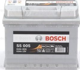 BOSCH 0 092 S50 050 - АКБ Bosch Silver S5 005 63Ah-610A -- 242x175x190 autozip.com.ua