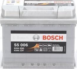 BOSCH 0 092 S50 060 - Стартерна акумуляторна батарея, АКБ autozip.com.ua