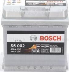 BOSCH 0 092 S50 020 - Аккумулятор   54Ah-12v BOSCH S5002 207x175x190.R.EN530 autozip.com.ua