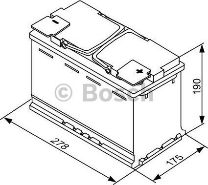 BOSCH 0 092 S5A 080 - Стартерна акумуляторна батарея, АКБ autozip.com.ua