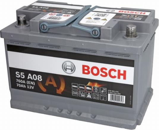 BOSCH 0 092 S5A 080 - Стартерна акумуляторна батарея, АКБ autozip.com.ua