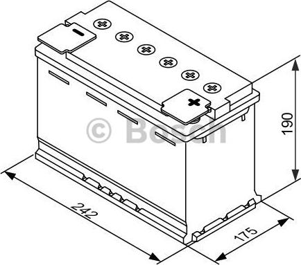 BOSCH 0 092 S60 050 - Стартерна акумуляторна батарея, АКБ autozip.com.ua