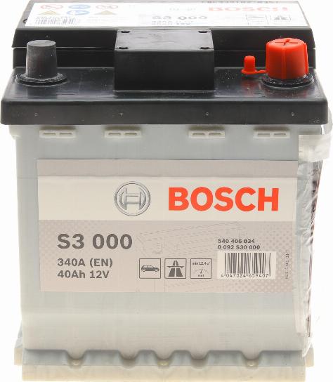 BOSCH 0 092 S30 000 - Стартерна акумуляторна батарея, АКБ autozip.com.ua